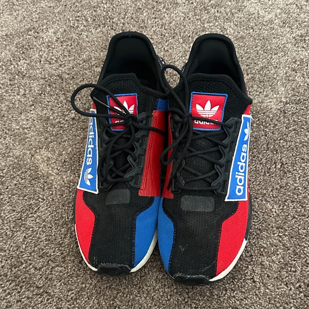 adidas Black Red Blue Athletic Shoes